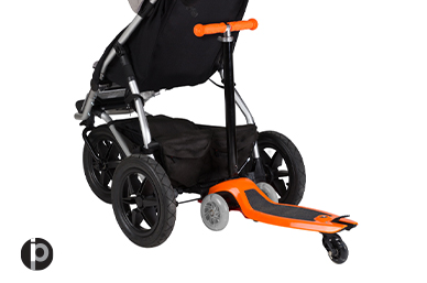 as a buggy board – maximum load up to 20kg / 44lbs 