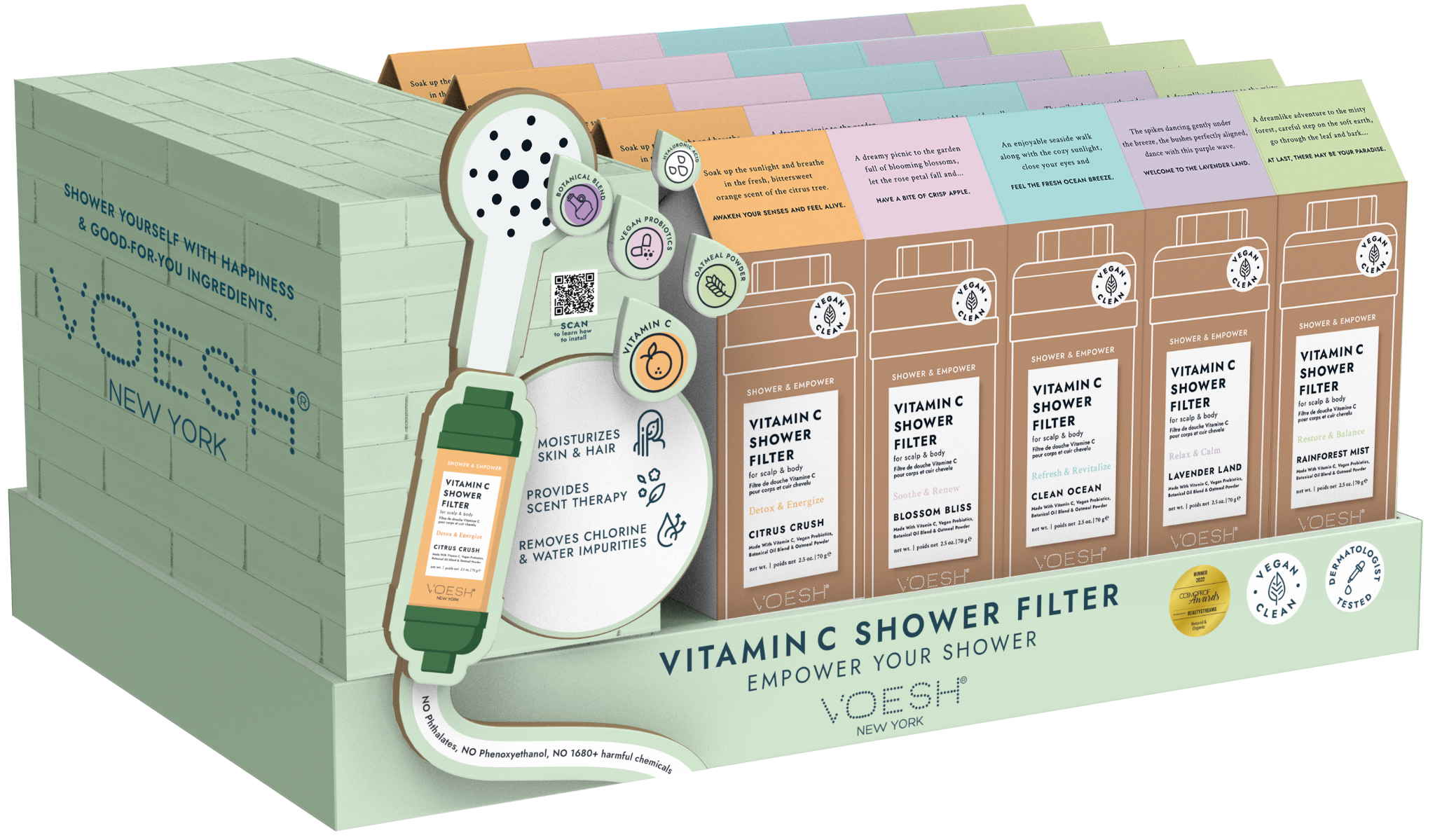 Vitamin C Shower Filter Display Kit