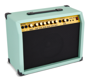 green 40-watt mini guitar amplifier
