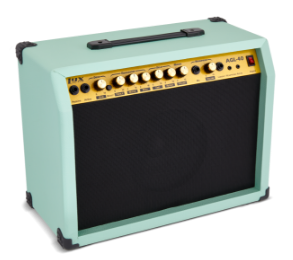 green 40-watt mini guitar amplifier