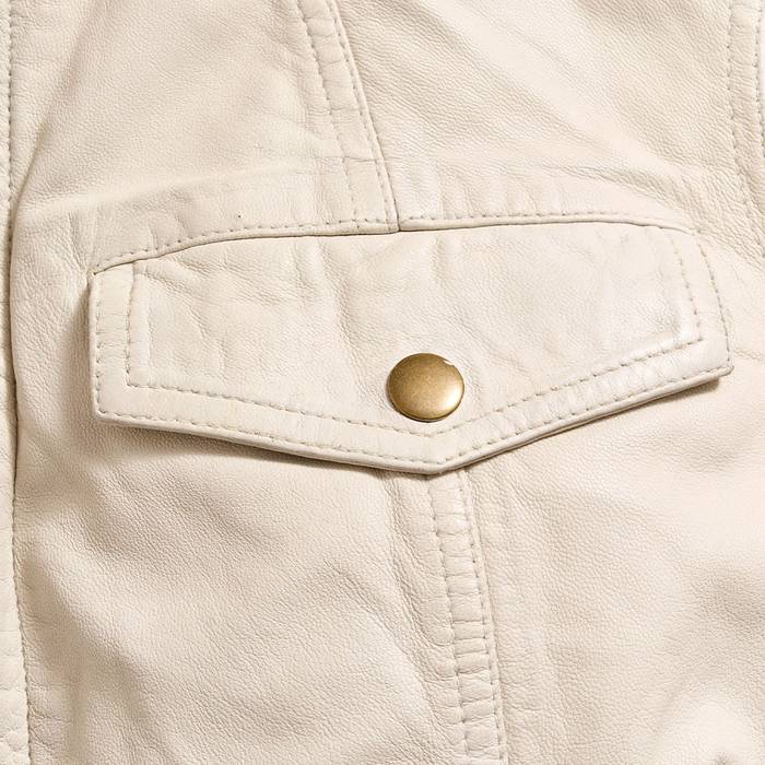 Washed Leather Biker Jacket