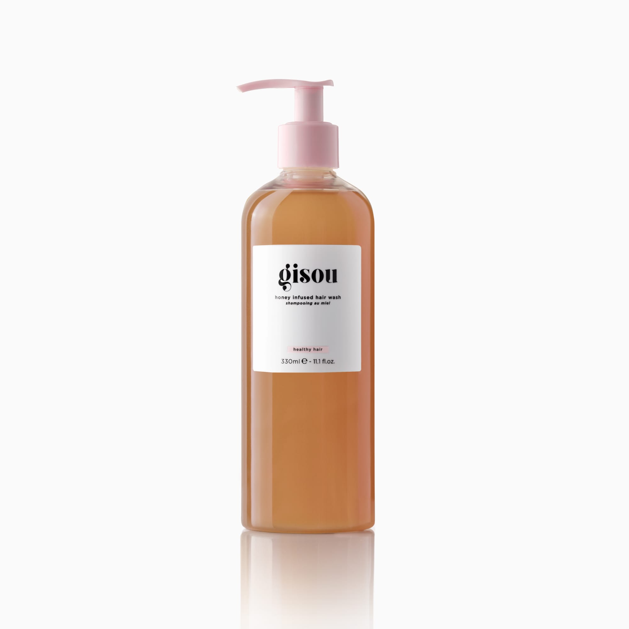 A bottle of Honey Infused Hair Wash 