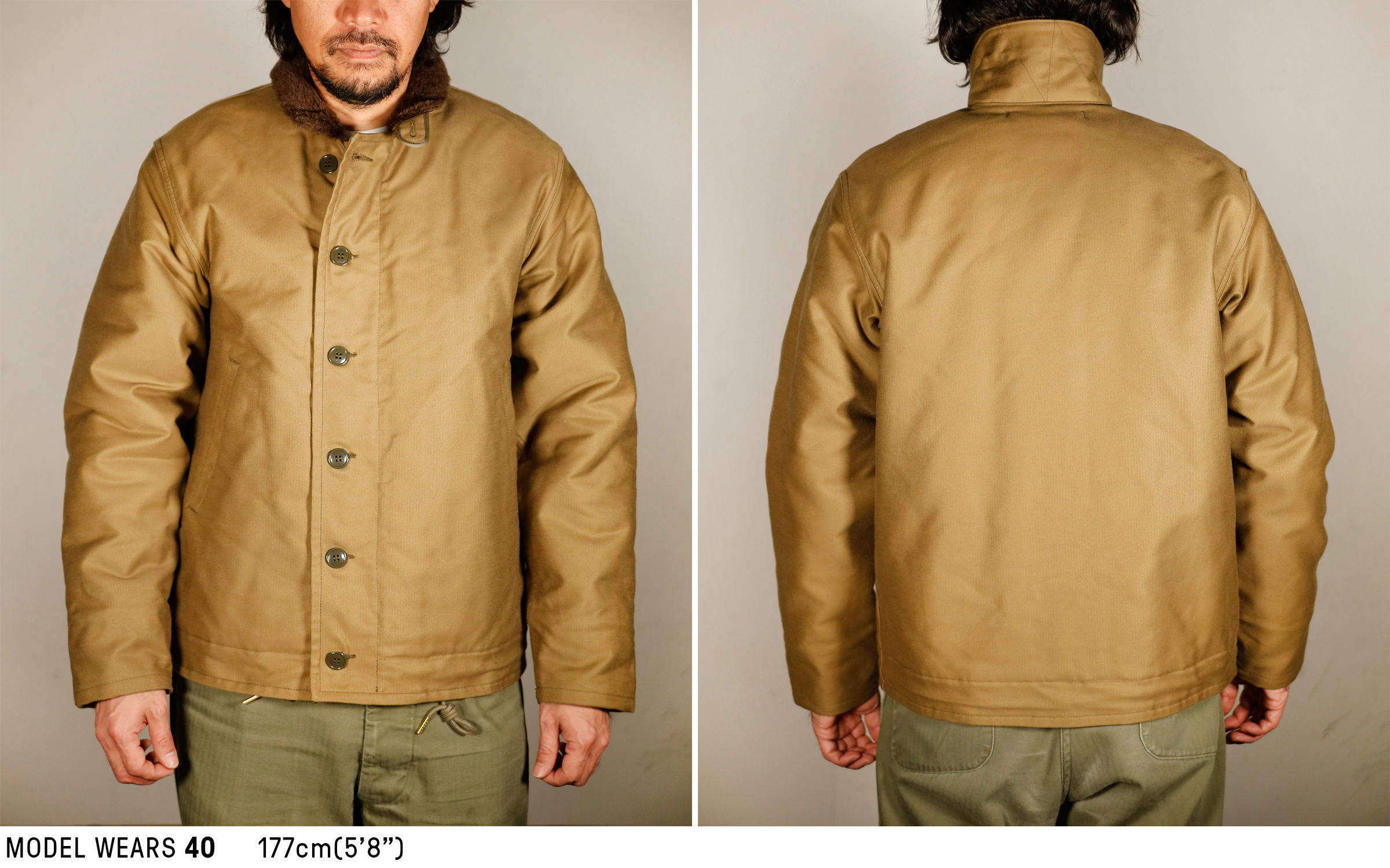 N-1 DECK JACKET (KHAKI) – The Real McCoy's