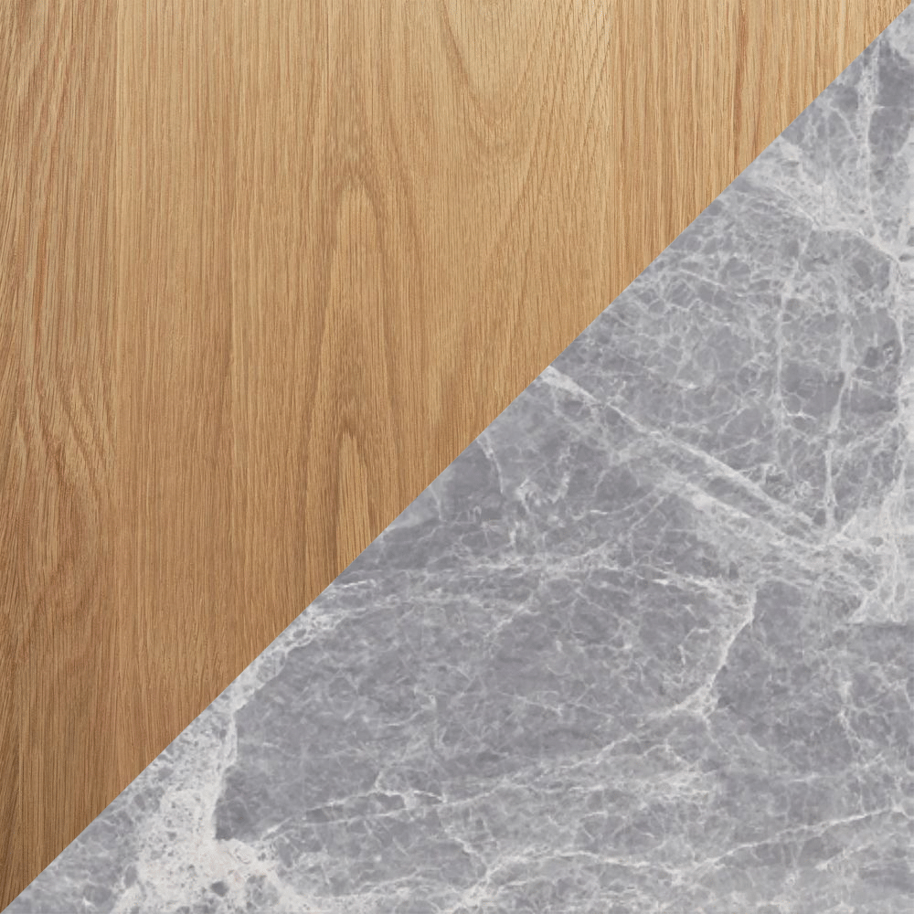 Oak Timber/ Grey Marble