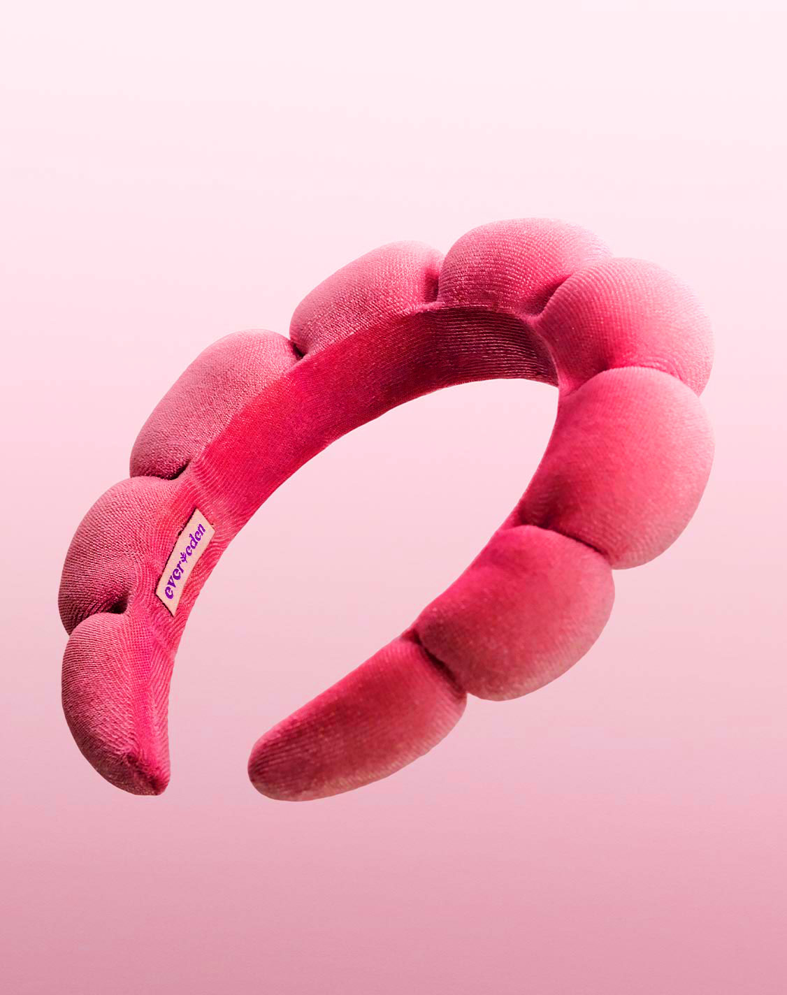 Skincare Headband spread to highlight its texture