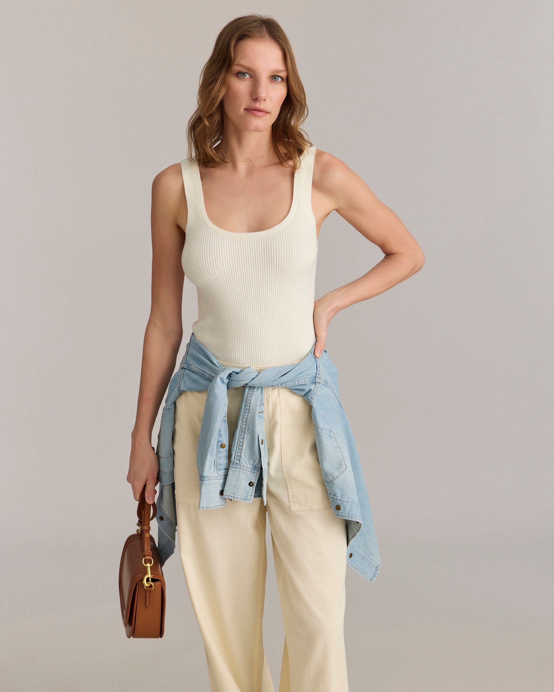 トップス ANDMARY Cotton ribbon tank ivory ANDMARY Cotton ribbon tank ivory｜Yahoo!フリマ（旧PayPayフリマ）