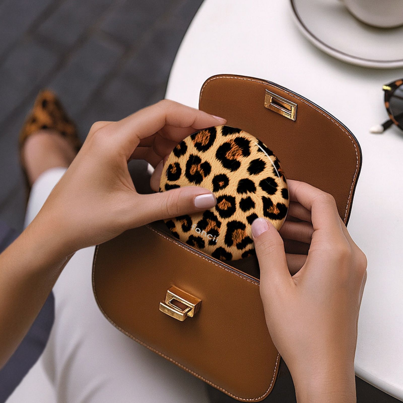 Mini Taylor in Lilac Bliss by Fancii & Co. easily slips into a pocket