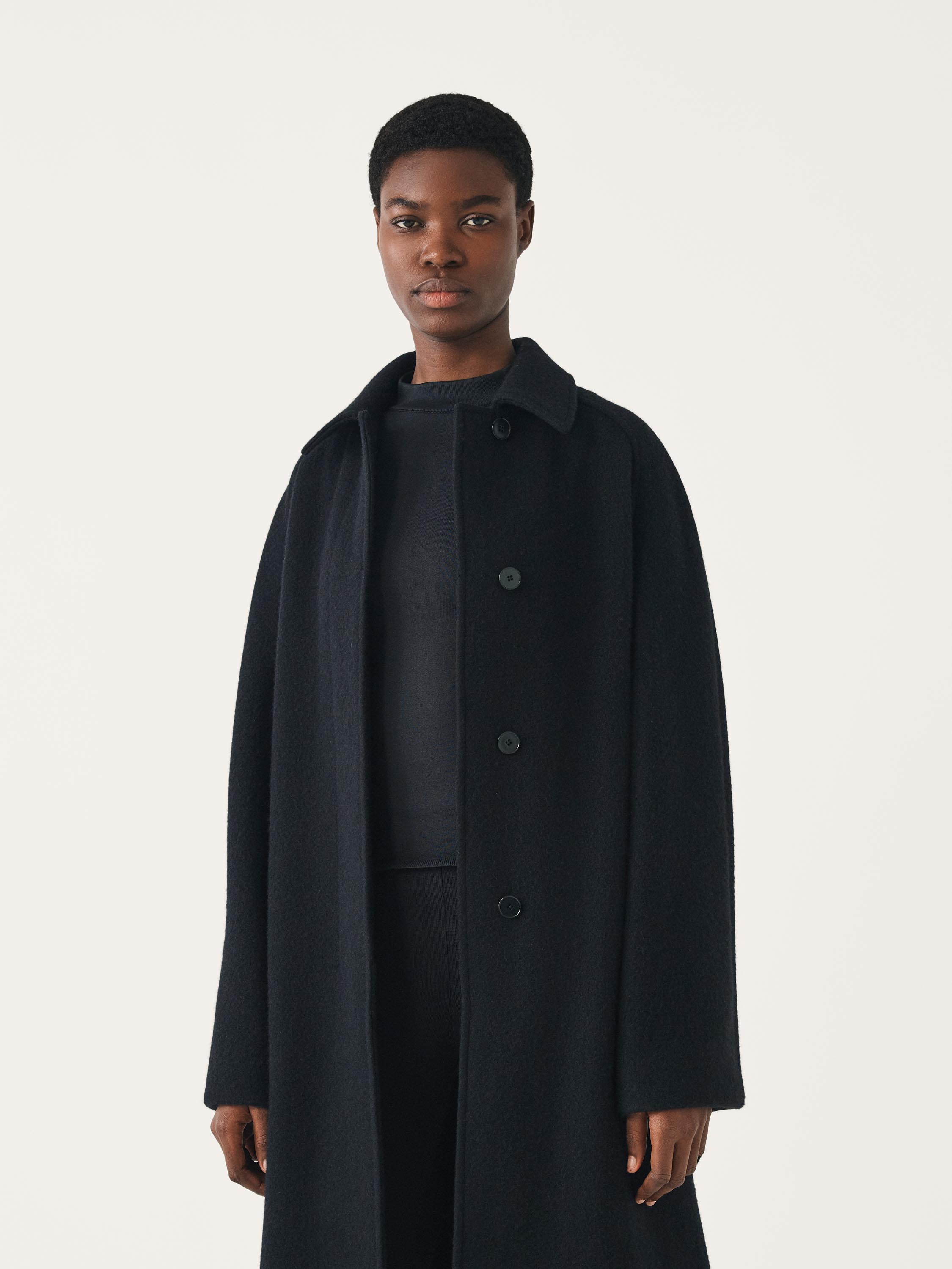 JARA oversized wool coat with raglan sleeves | FFORME