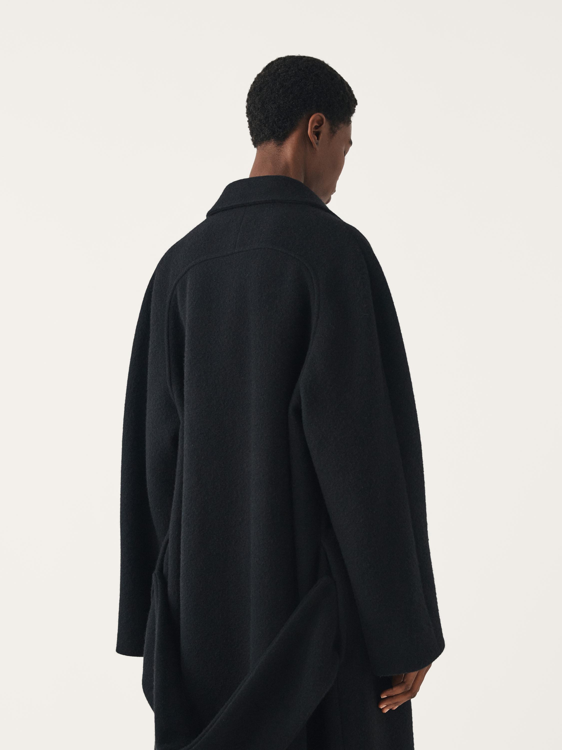 JARA oversized wool coat with raglan sleeves | FFORME