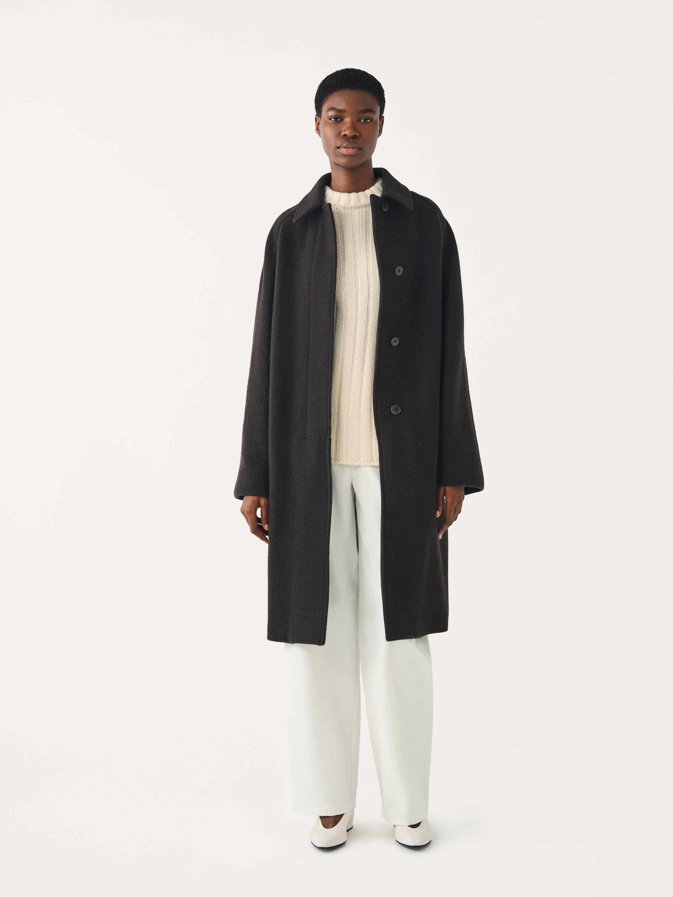 JARA oversized wool coat with raglan sleeves | FFORME