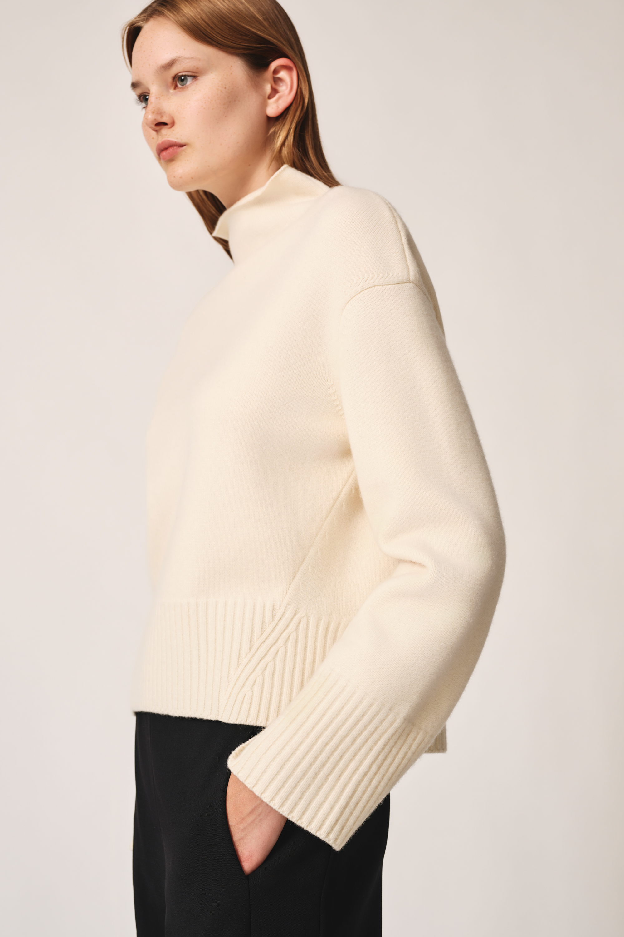 Cropped funnel clearance neck jumper