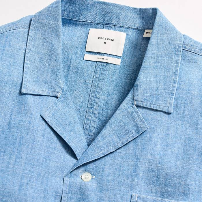 Short Sleeve Chambray Camp Shirt