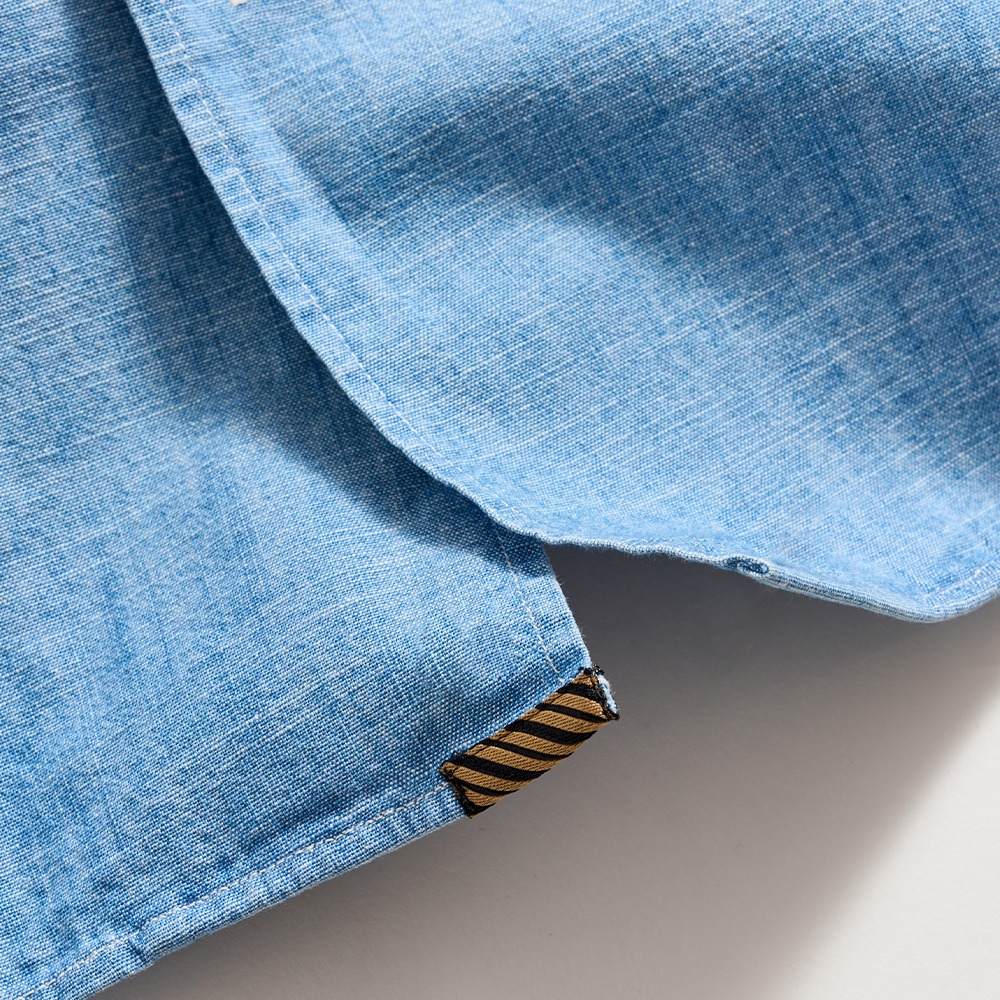 Short Sleeve Chambray Camp Shirt - Relaxed Fit | Billy Reid