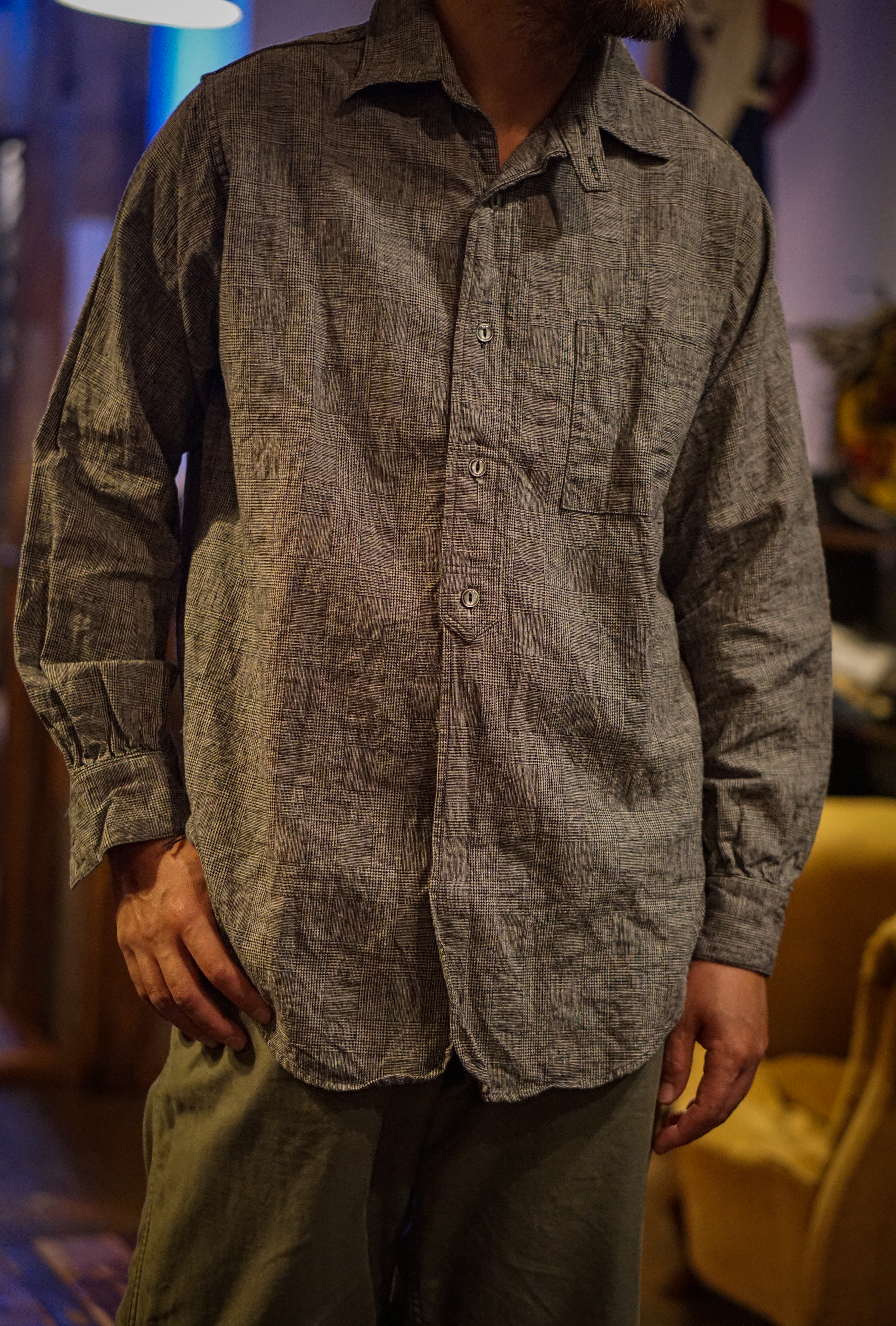 The Real McCoy's 8HU HBT Workshirt L/S - Ink Blue - Standard & Strange