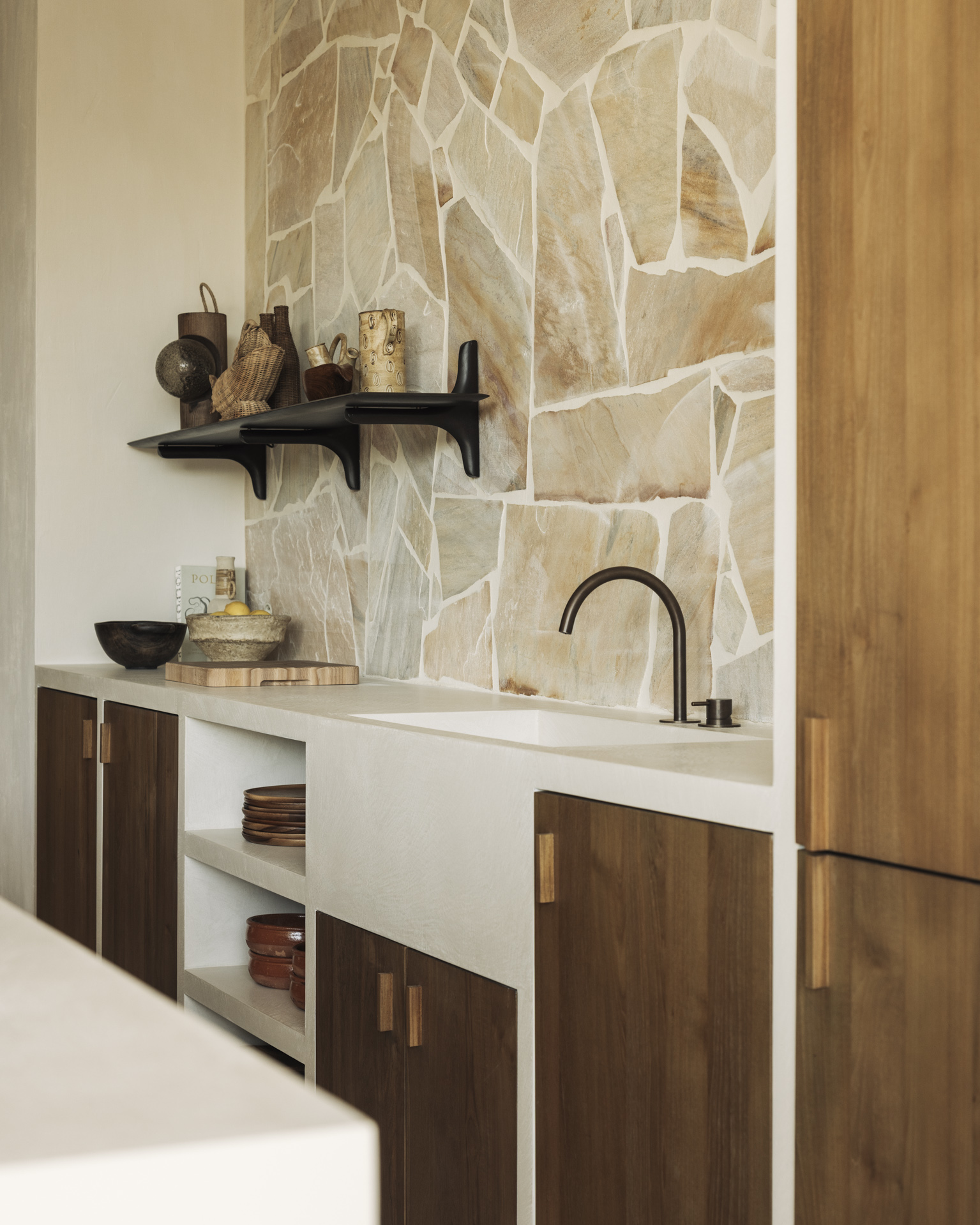 Ethnicraft Mahogany PI One Wall Shelf