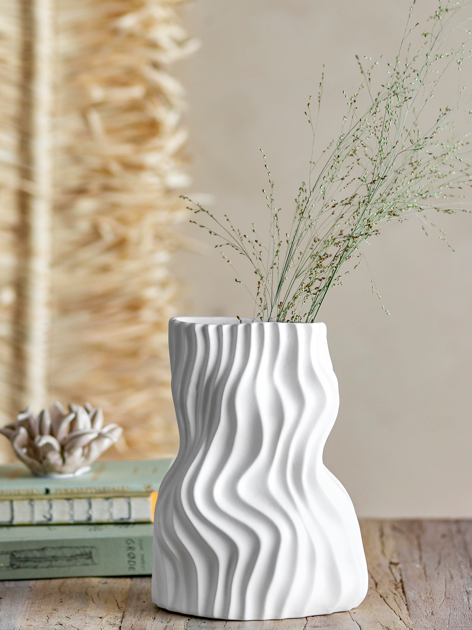 Sahal Ceramic Vase - White