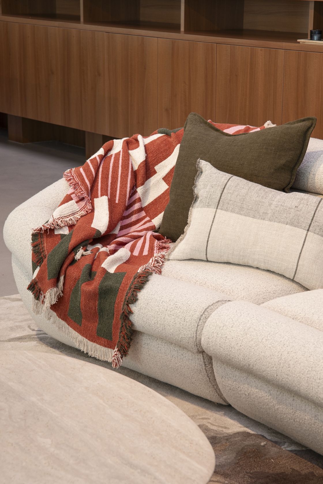 York Cotton Throw - Brown