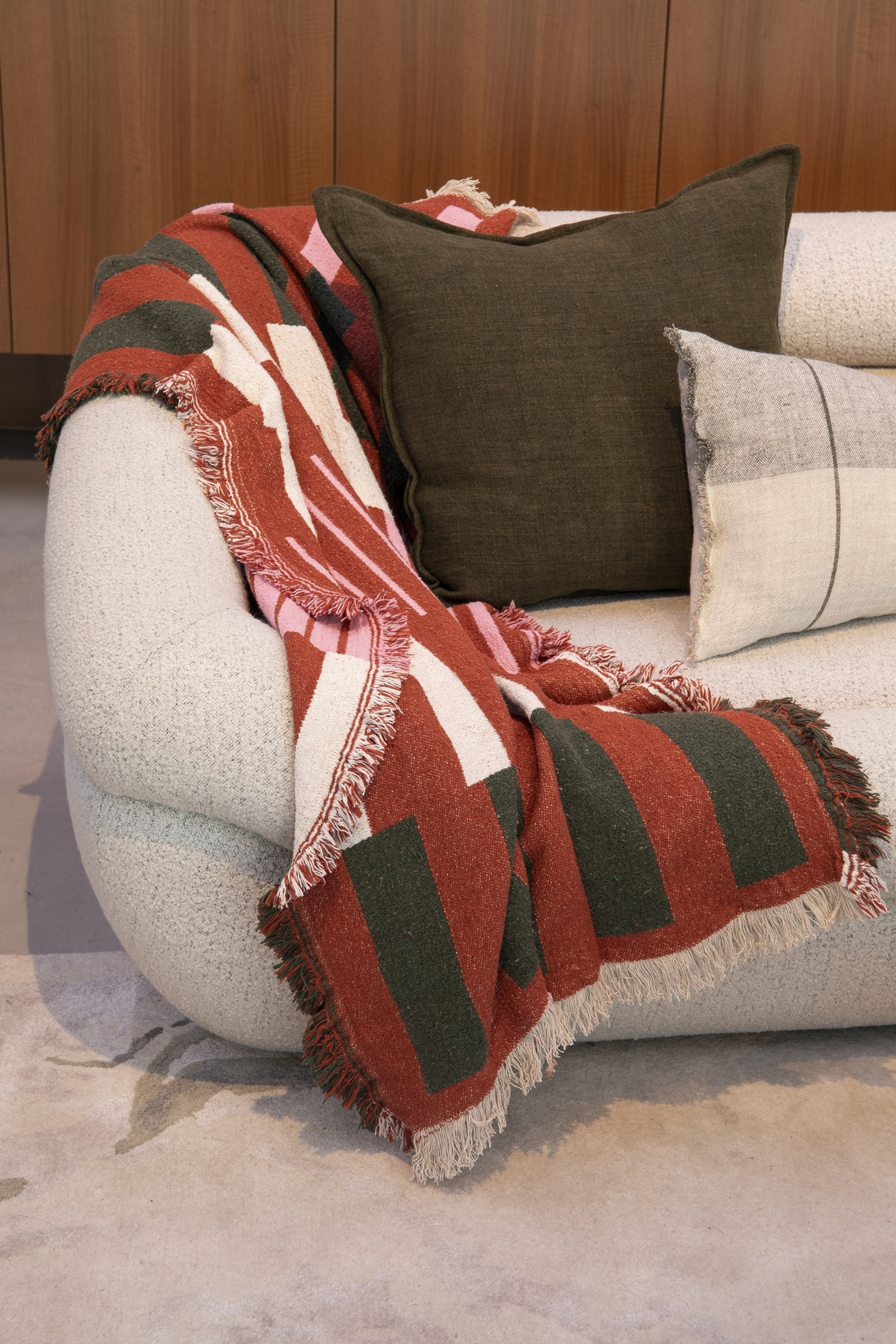 York Cotton Throw - Brown