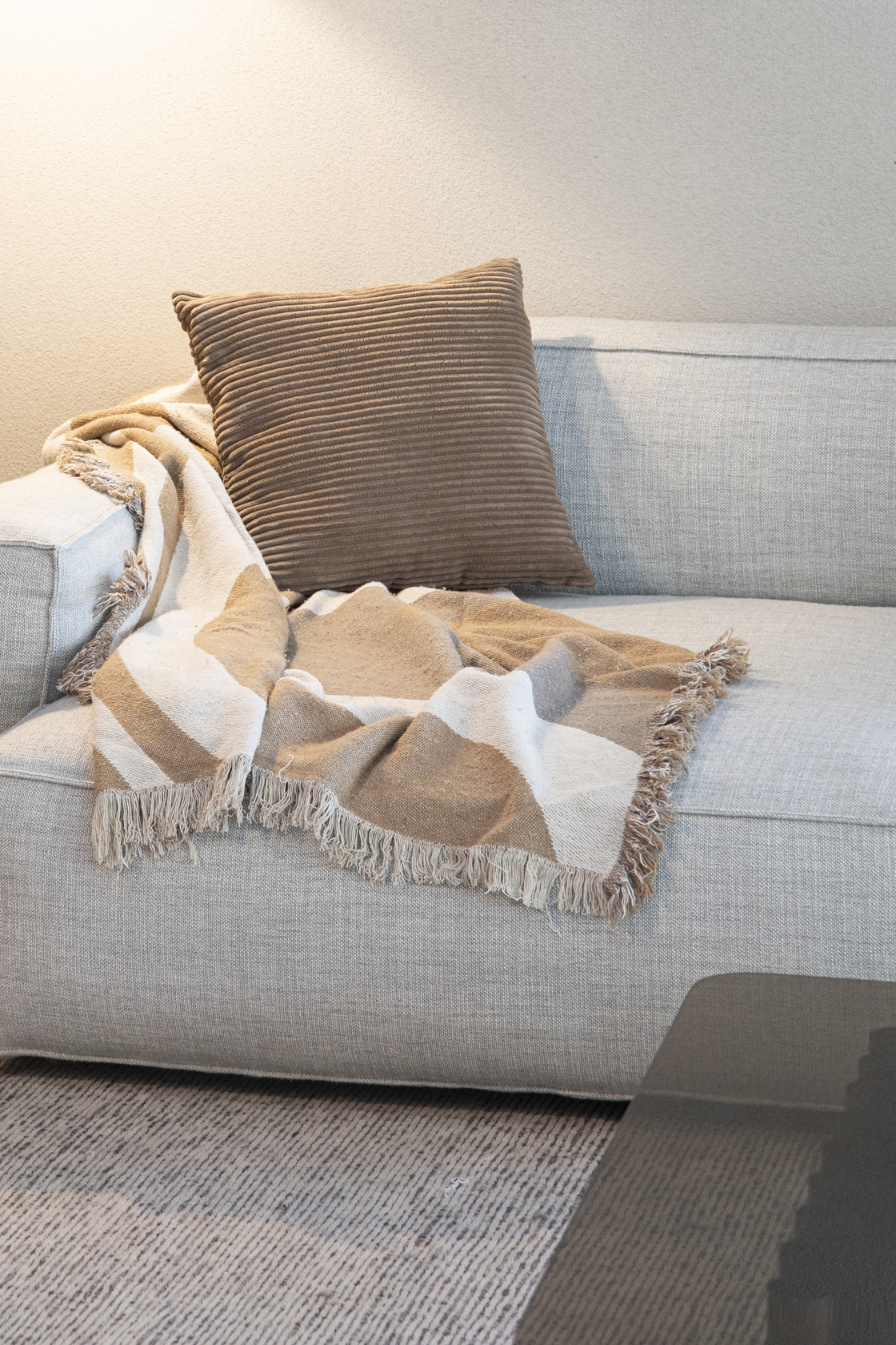 Orinoco Cotton Throw - Nature