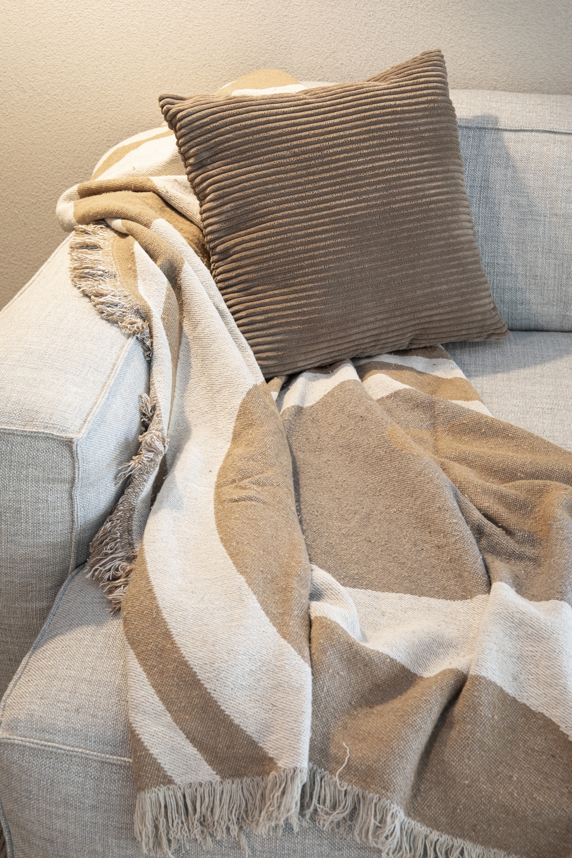 Orinoco Cotton Throw - Nature