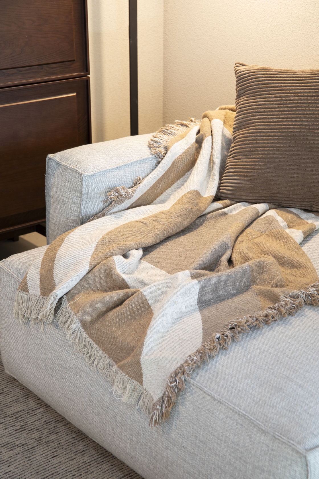 Orinoco Cotton Throw - Nature