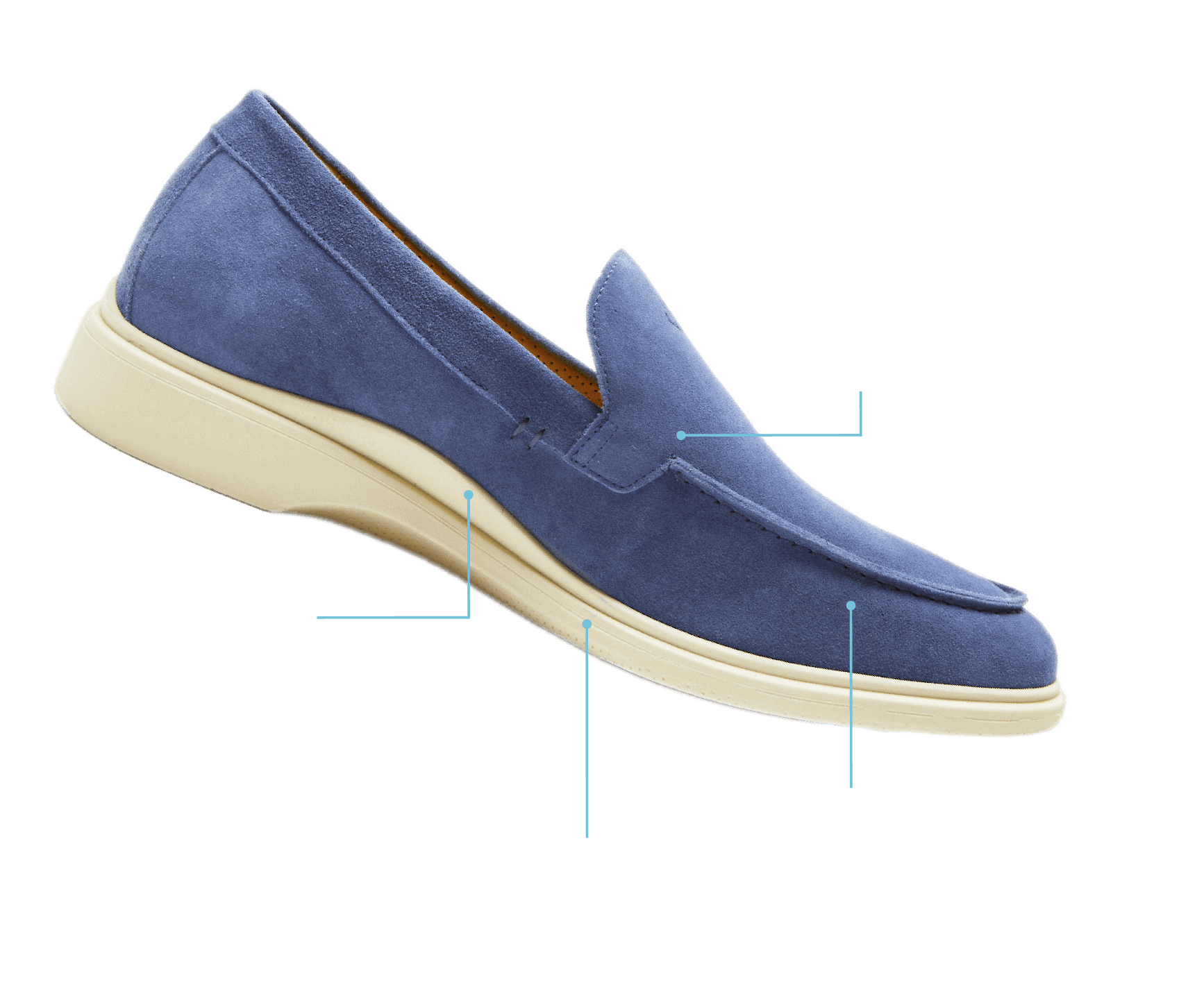 Cobalt Blue Suede World's Most Comfortable Loafer
