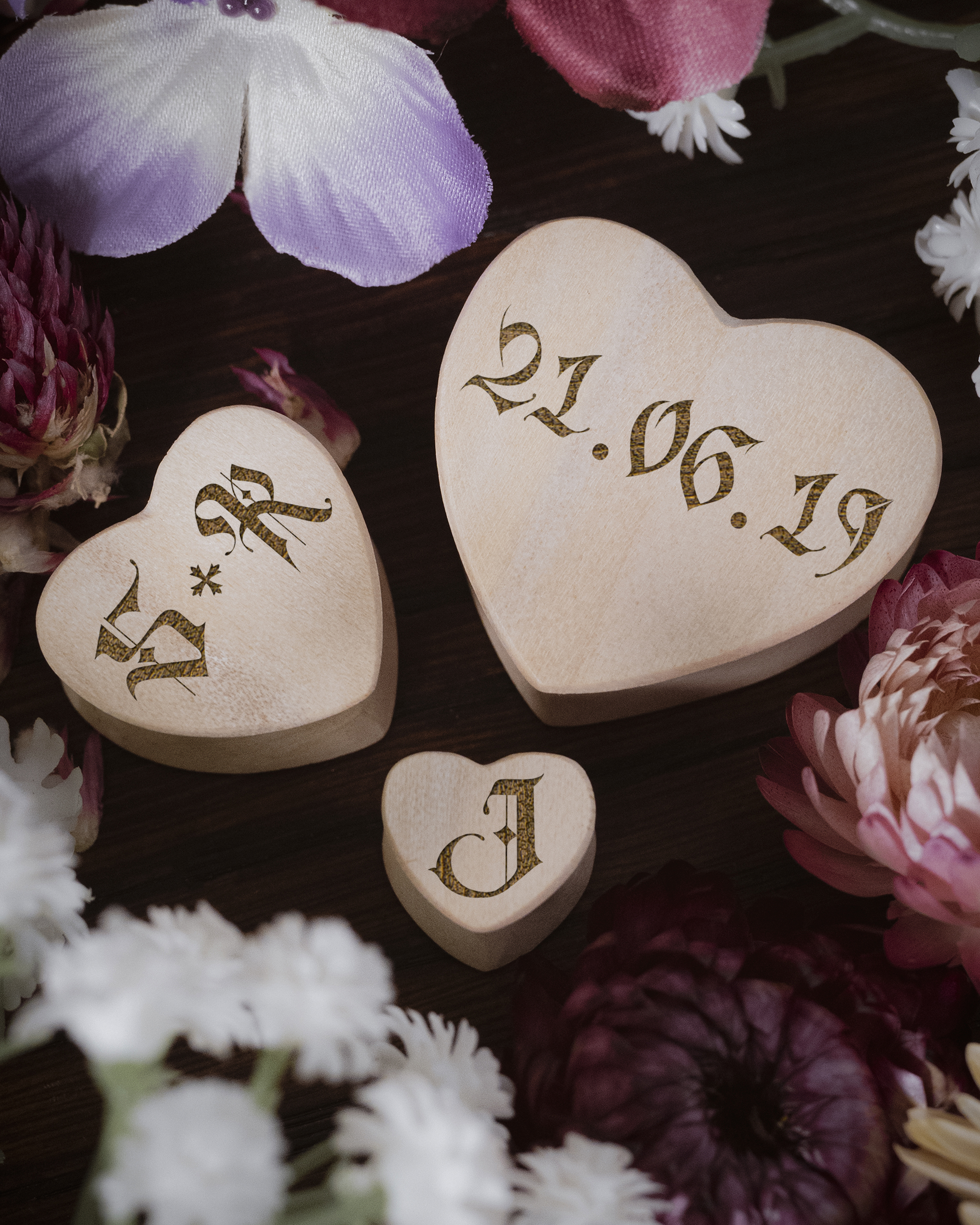 CROCO HEARTS ENGRAVED