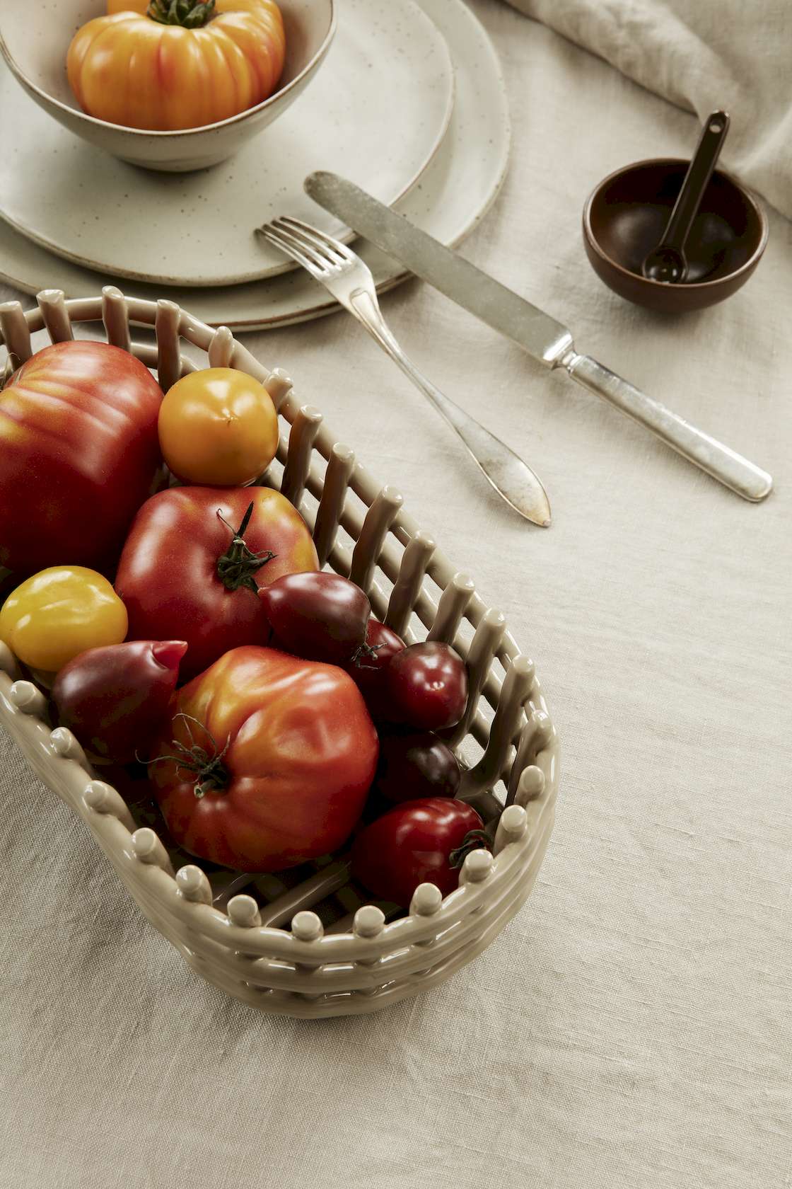 Ceramic Oval Basket