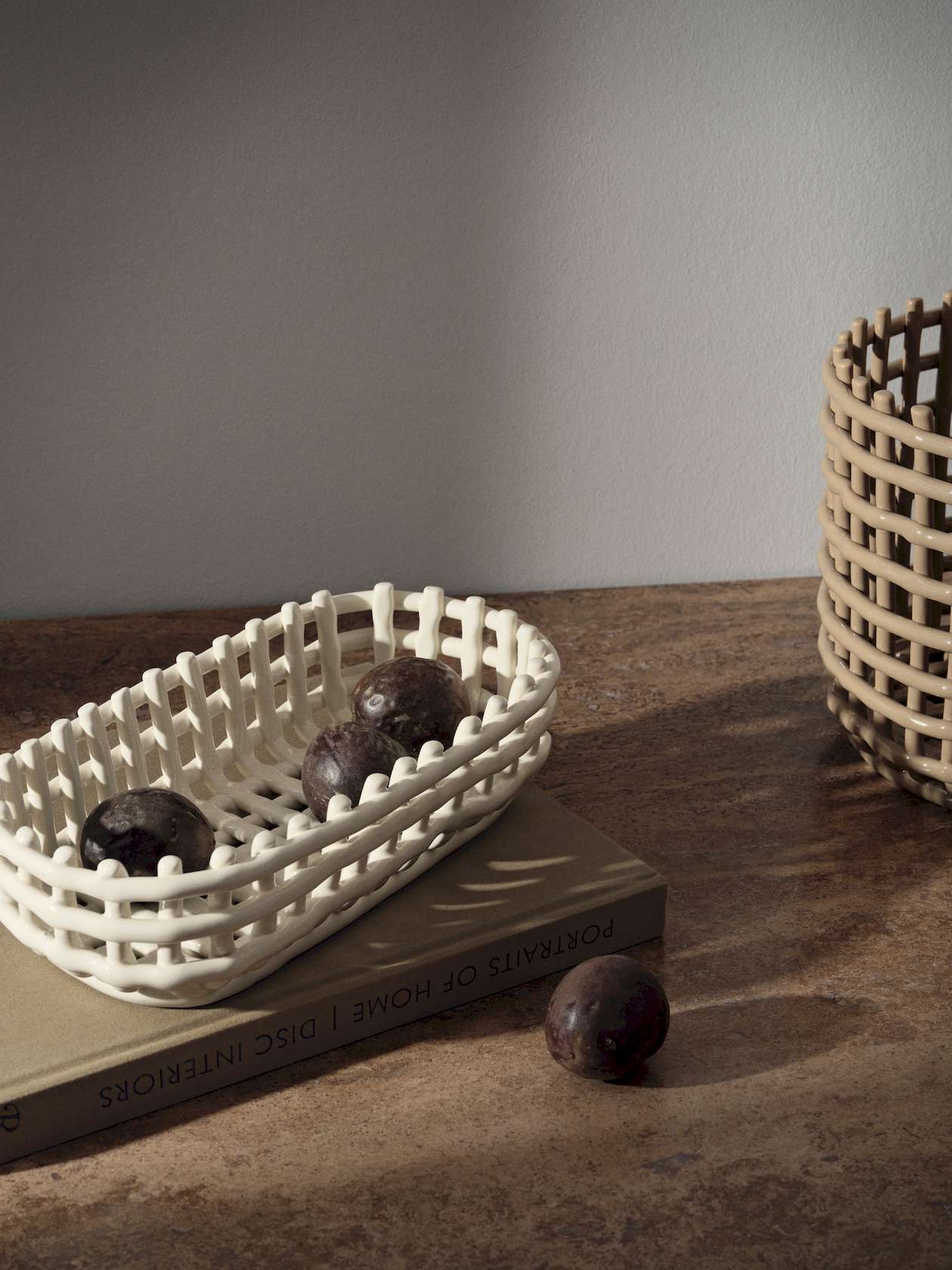 Ceramic Oval Basket