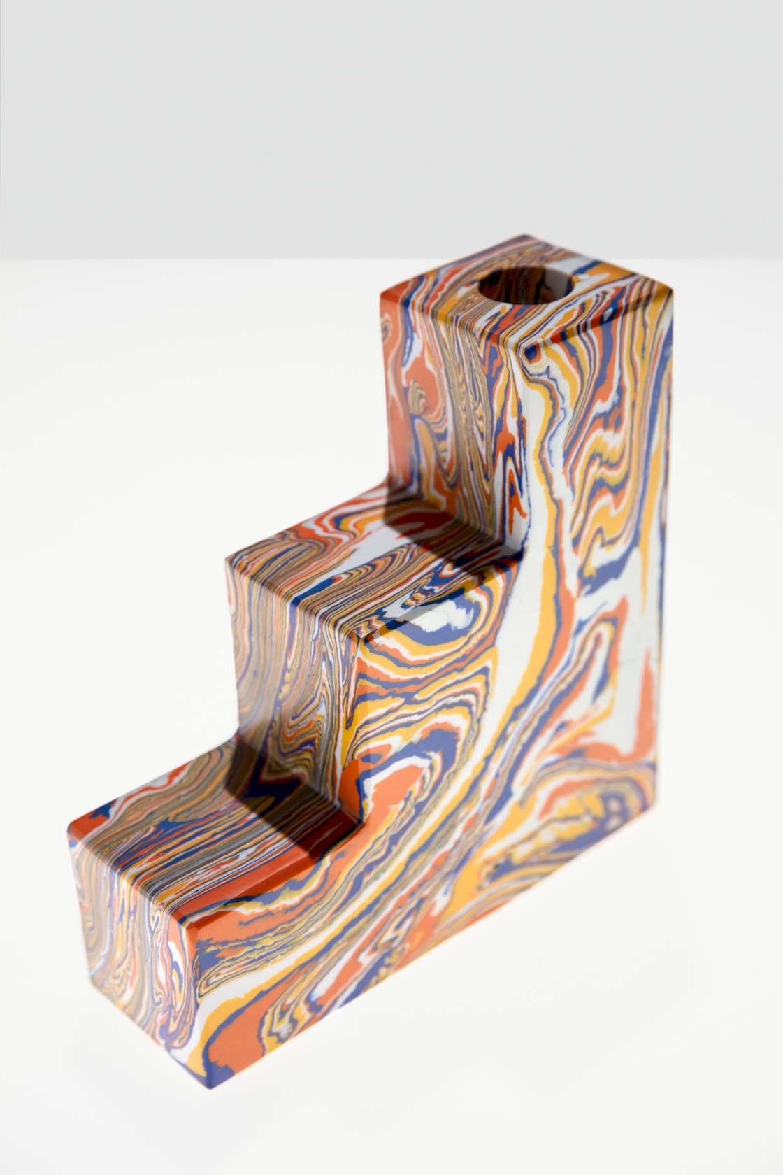 Swirl Stepped Bookends - Set of 2
