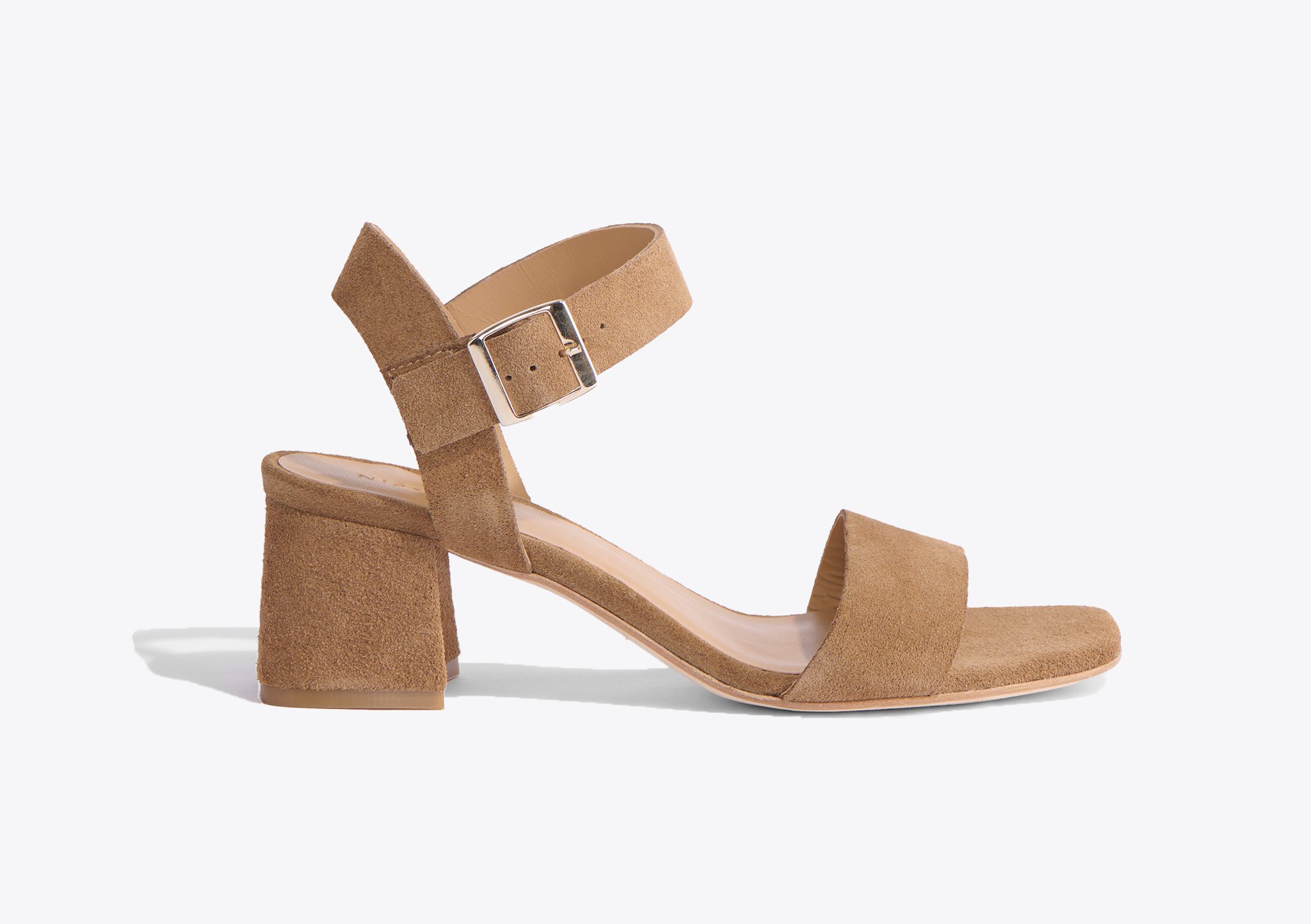 Nisolo Stella Go-To Block Heel Taupe Suede - Every Nisolo product is built on the foundation of comfort, function, and design. 