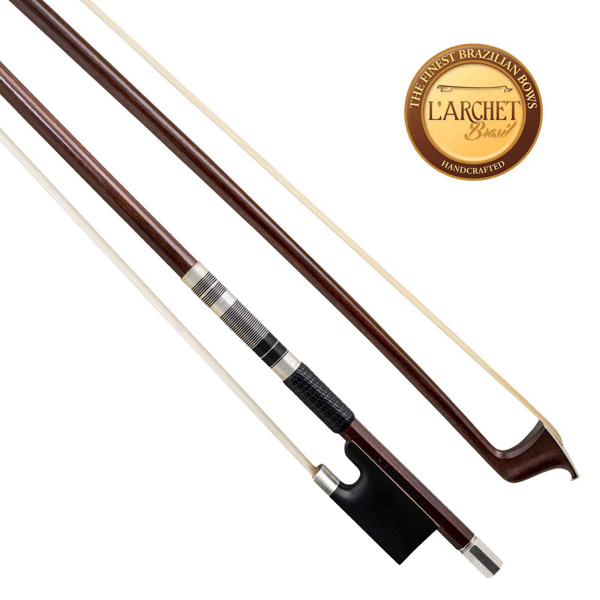 L'archet Brasil Dodd-Style Silver Mounted Violin Bow in action