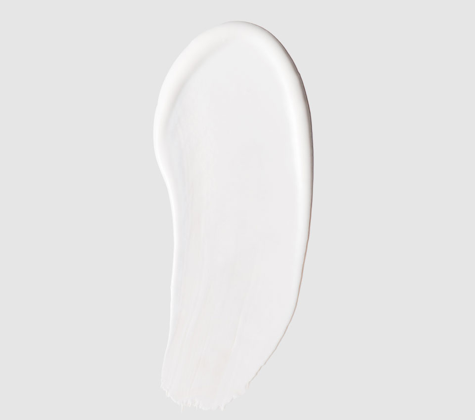 White skincare cream texture
