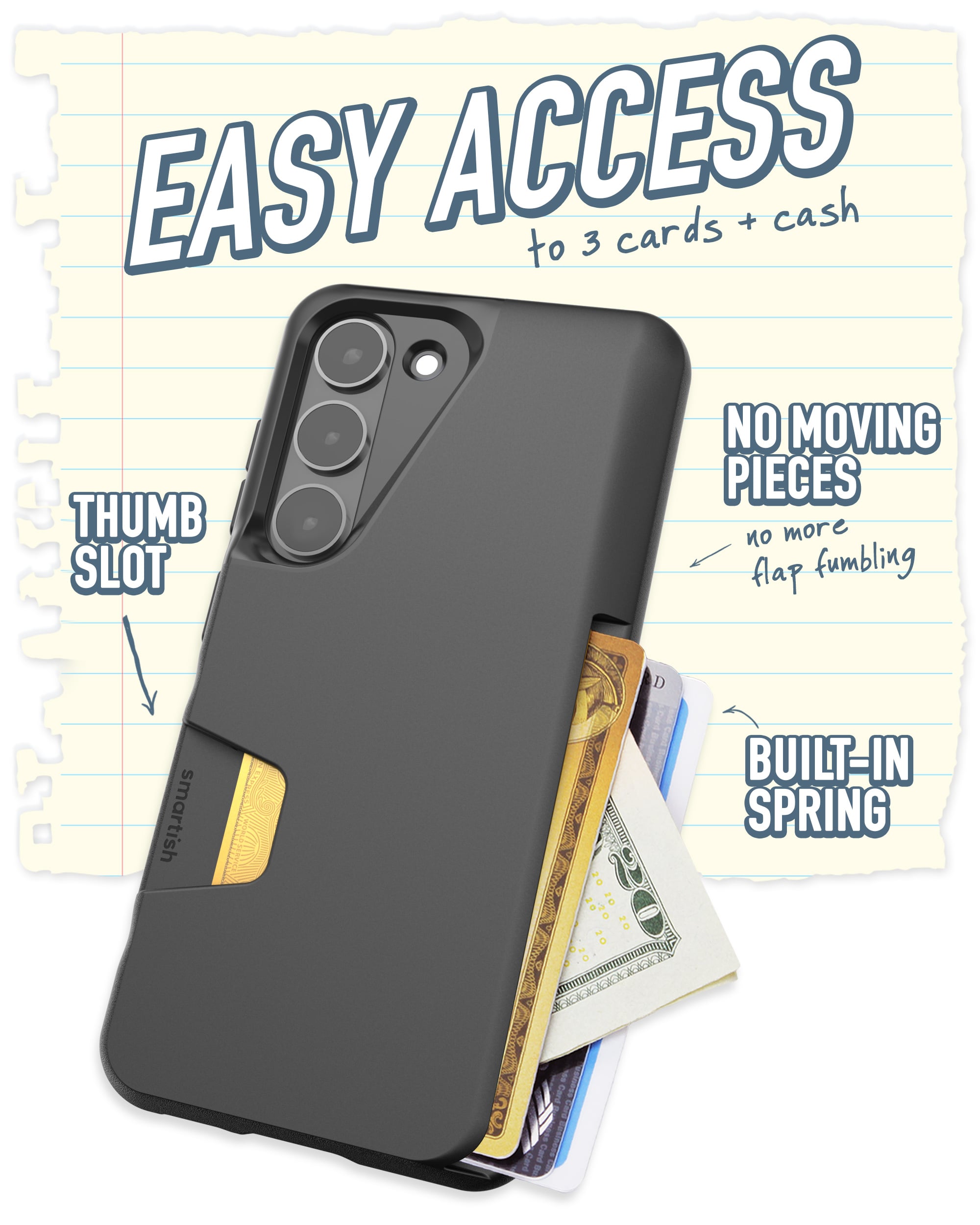 Galaxy S23 Wallet Case Slim Card Holder & Protection | Smartish Galaxy S23 Wallet Case Slim Card Holder & Protection | Smartish