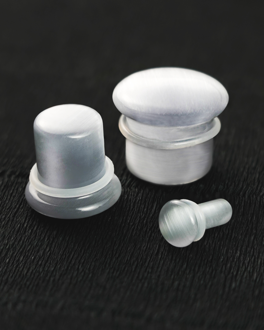 Alternative Grey Cats Eye Single Flare Glass Plug / Gauge