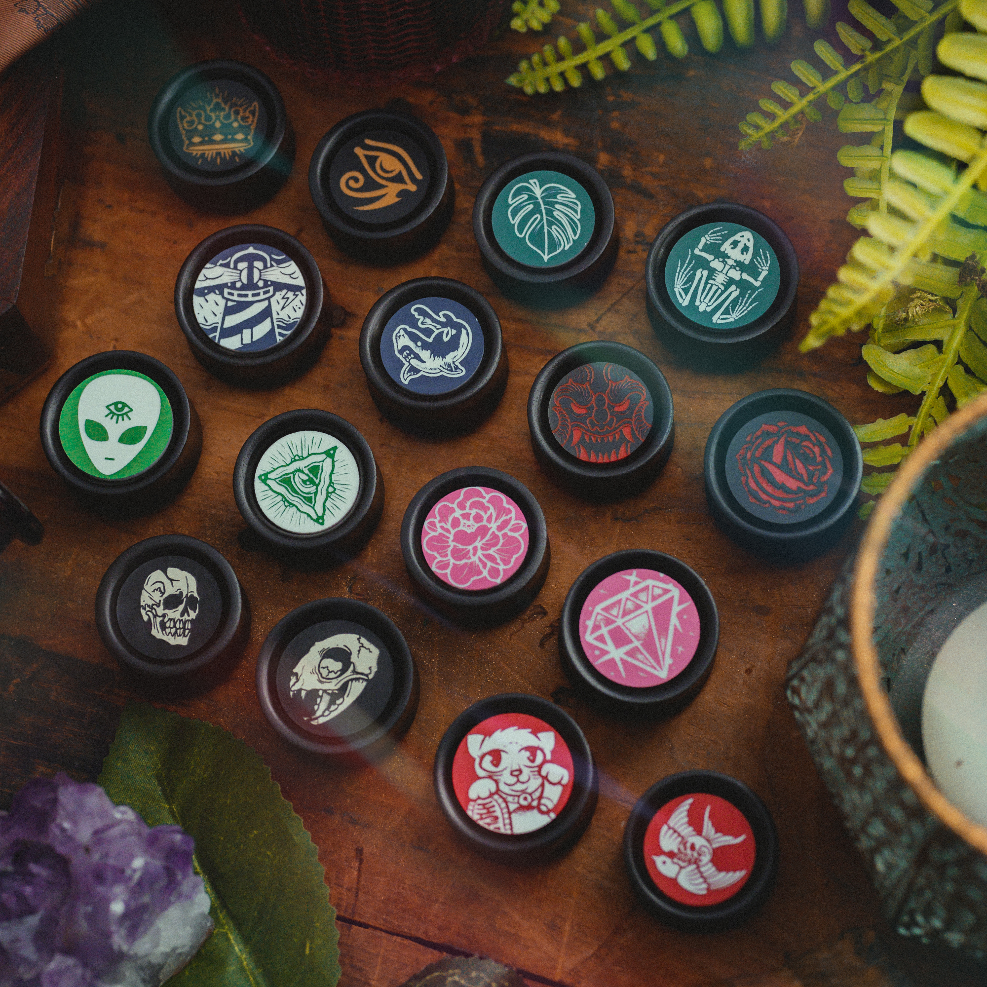 Cute Cool And Goth Acrylic Inlay And Wood Plugs & Gauges