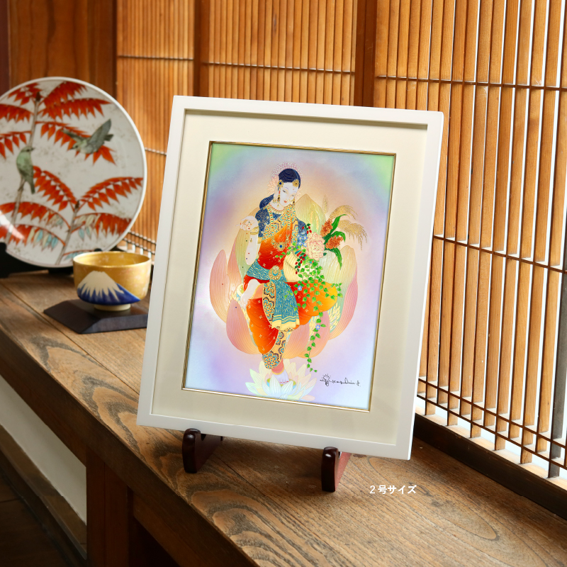 ジクレ_豊穣の女神 ラクシュミー_展示イメージ_2号