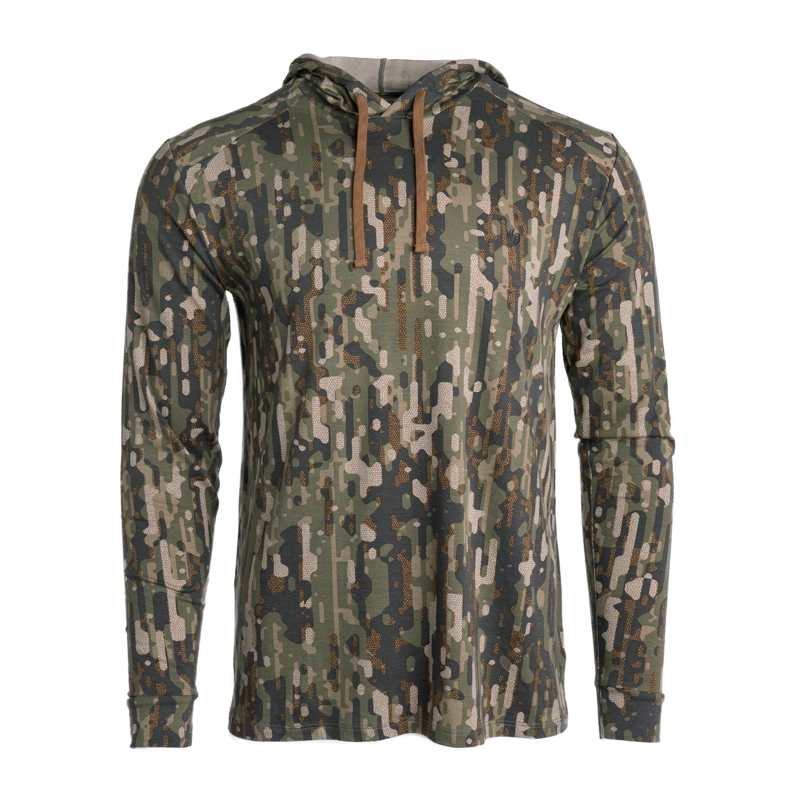  Blue Camouflage Duck - Blue Camo Duck Hunting Pullover Hoodie :  服裝，鞋子和珠寶