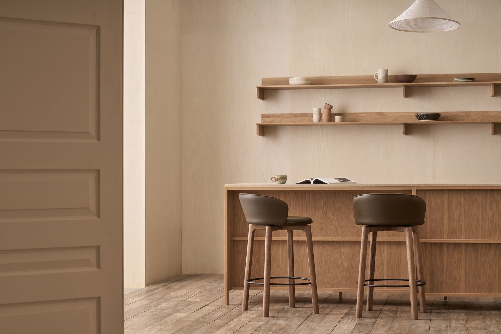 Glide Bar Stool with Backrest