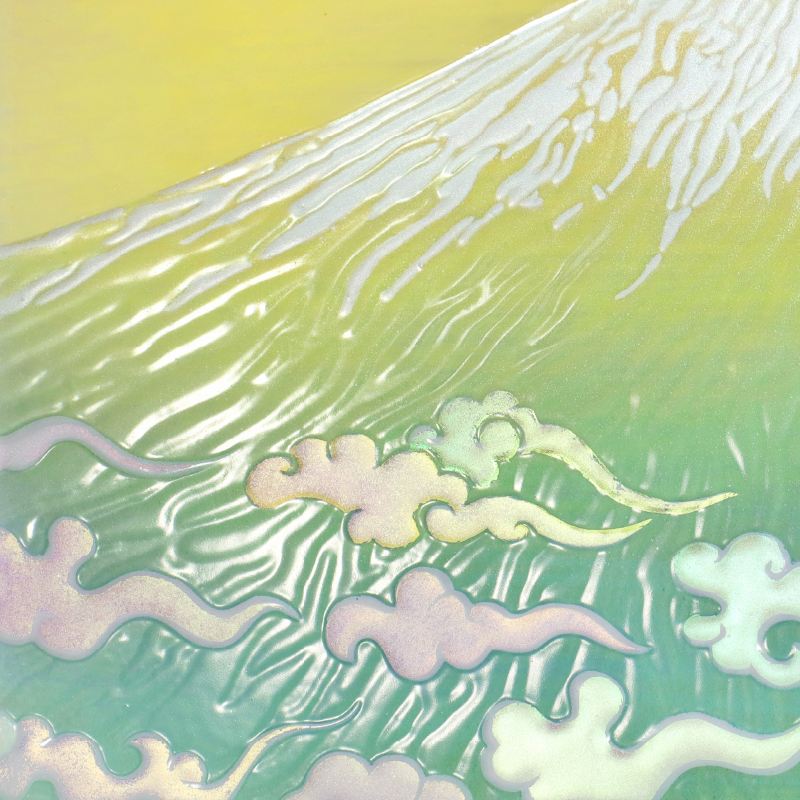 陶彩画 「富士に希望(瑞雲)」 – 草場一壽工房 Museum Shop