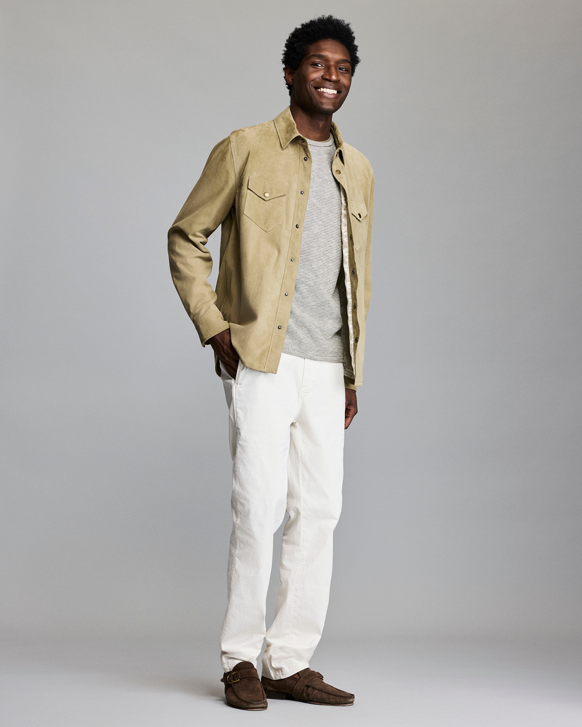 シールームリン ECO SUEDEシャツジャケット 2023 September OUTER COLLECTION – Sea Room lynn