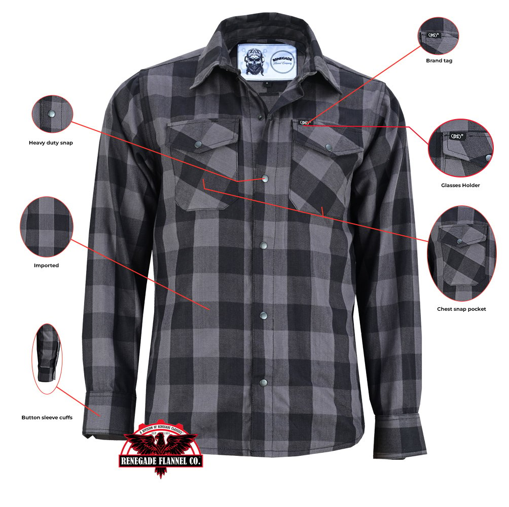 ds4685-flannel-shirt-gray-and-black-product-detail-image