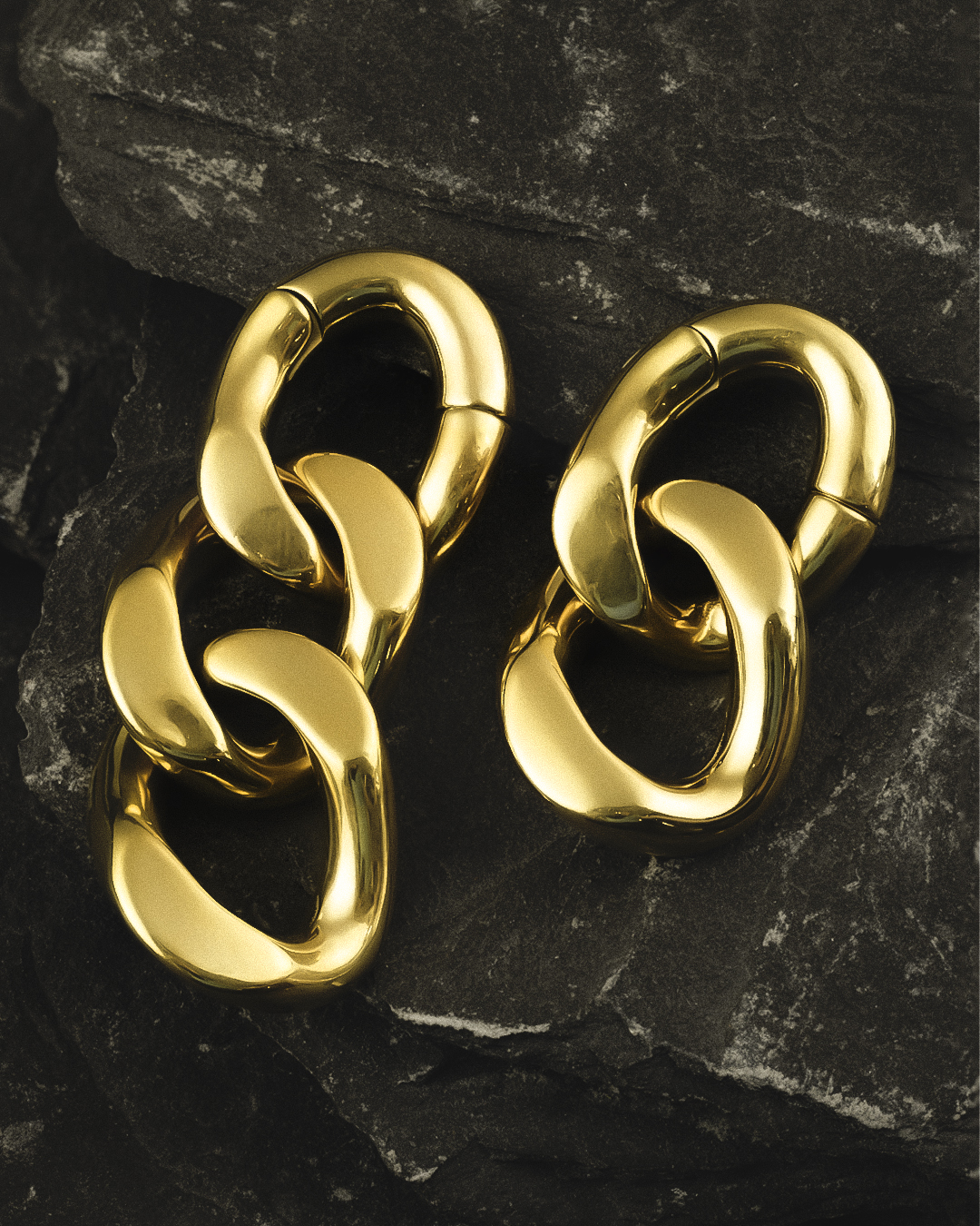 Gold Chain Ear Weights (Pair)