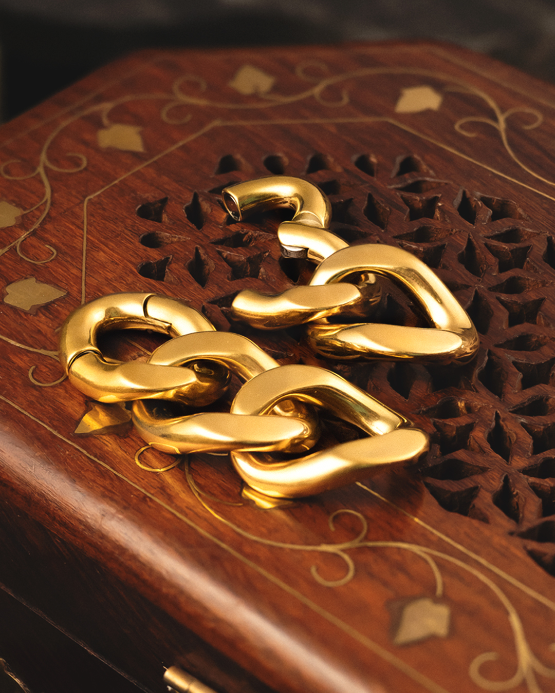  Gold Chain Ear Weights (Pair)