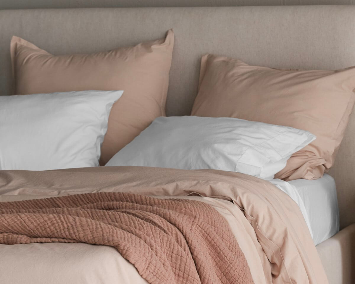 Organic Stonewashed Percale Shams