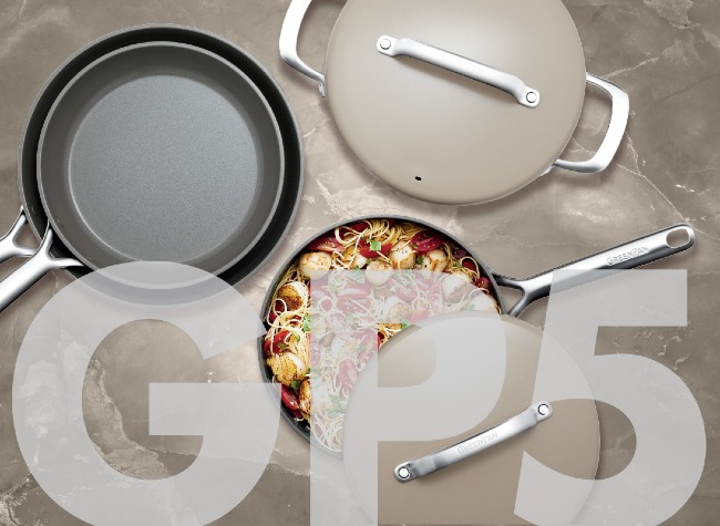 GreenPan GP5 15 Piece Ceramic Nonstick Cookware Set - Taupe