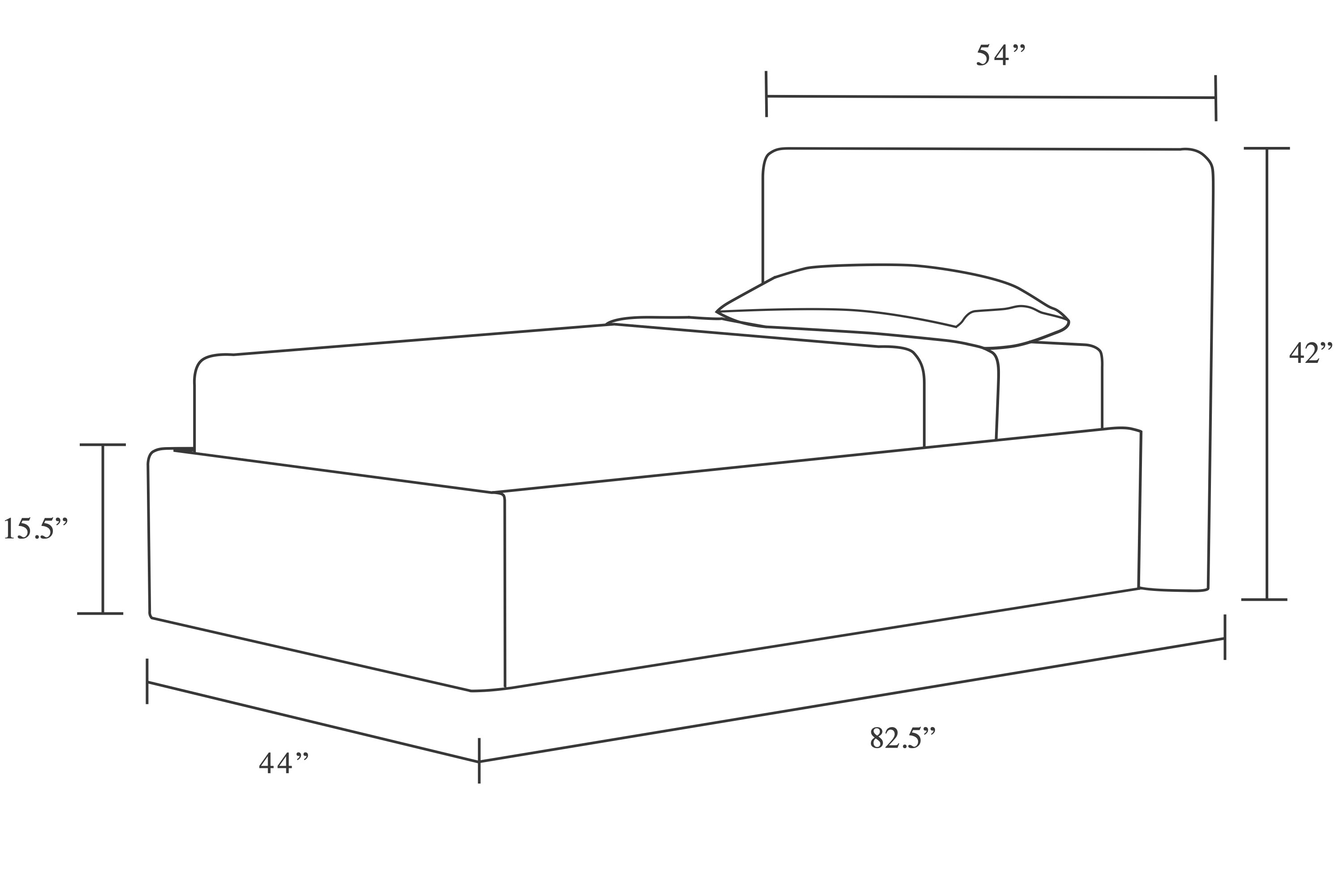 Alpine Bed-Low Headboard | The Citizenry