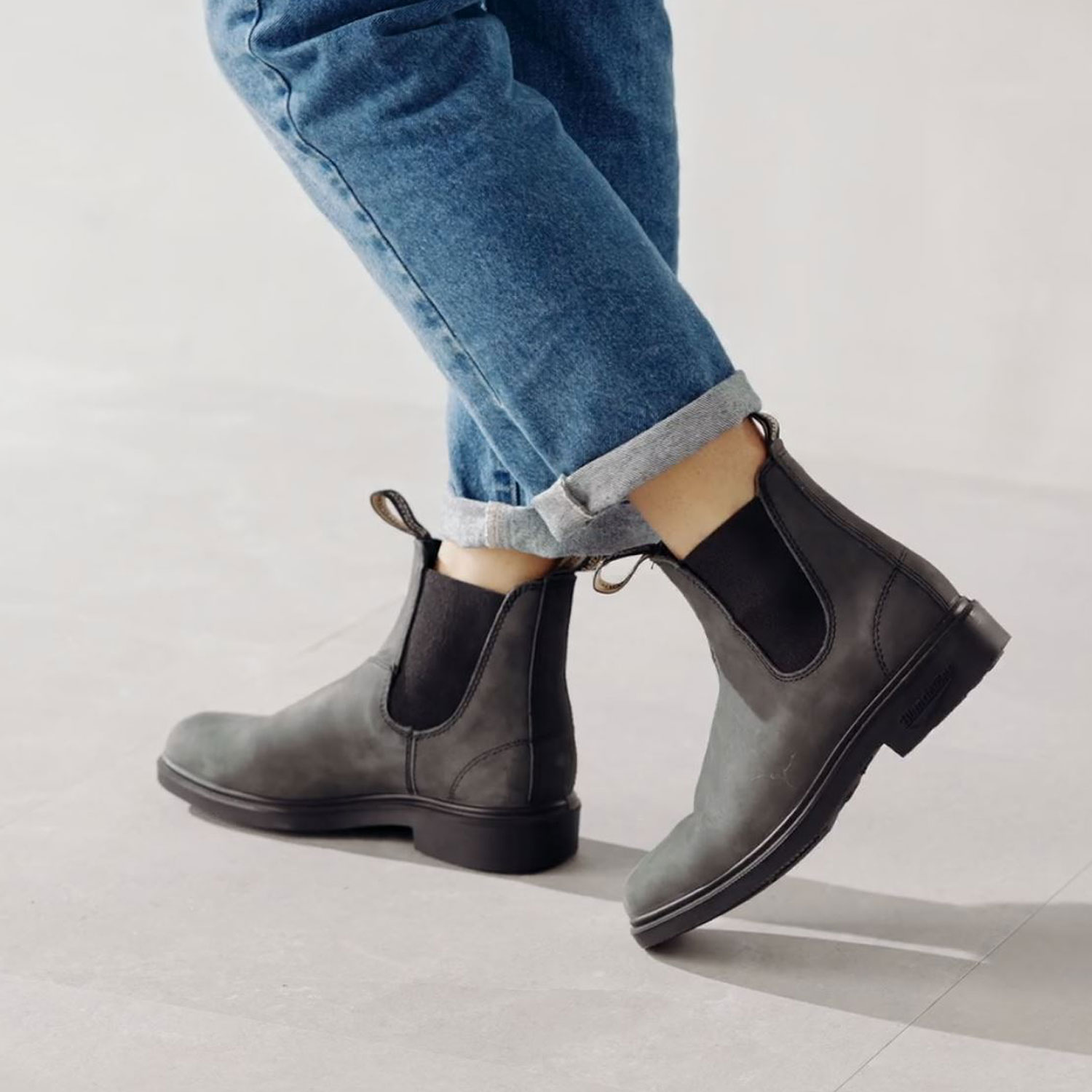 Rustic Black Blundstone Dress Boots Mens Blundstone 1308 