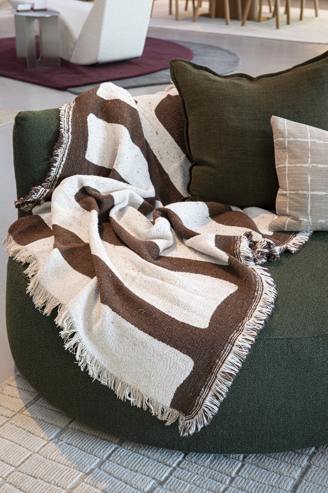 Bilston Recycled Throw - Brown