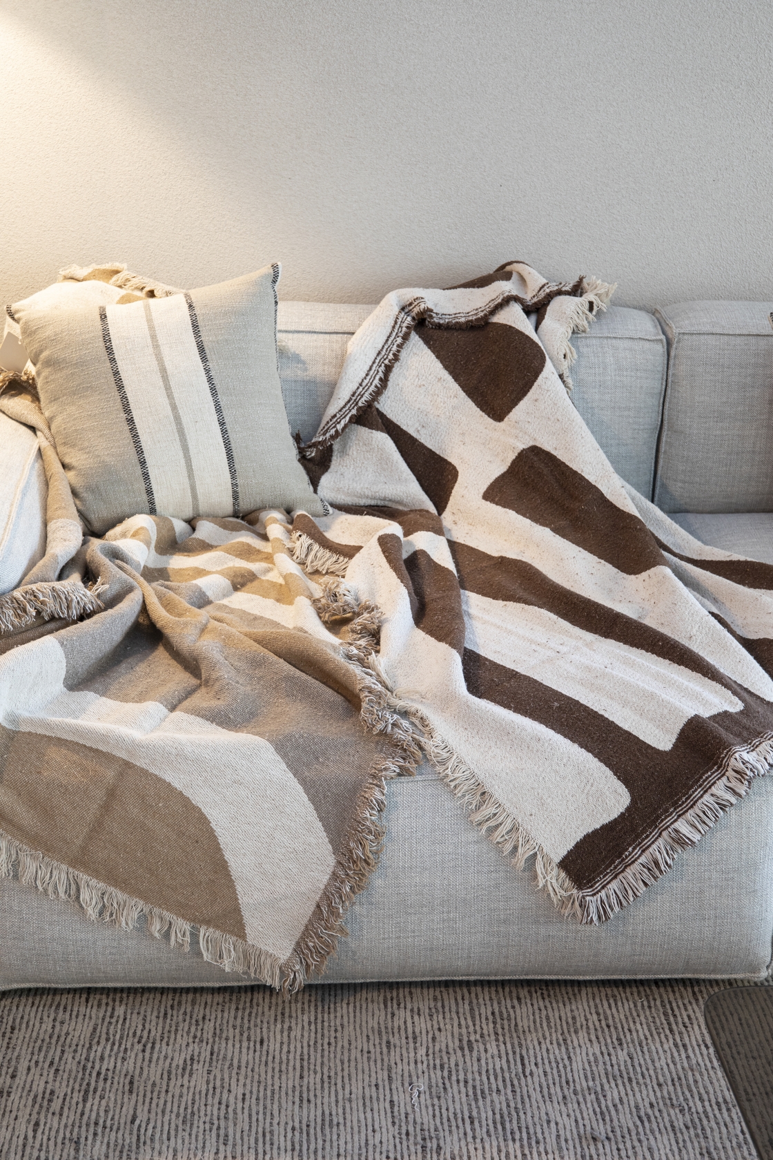 Bilston Recycled Throw - Brown